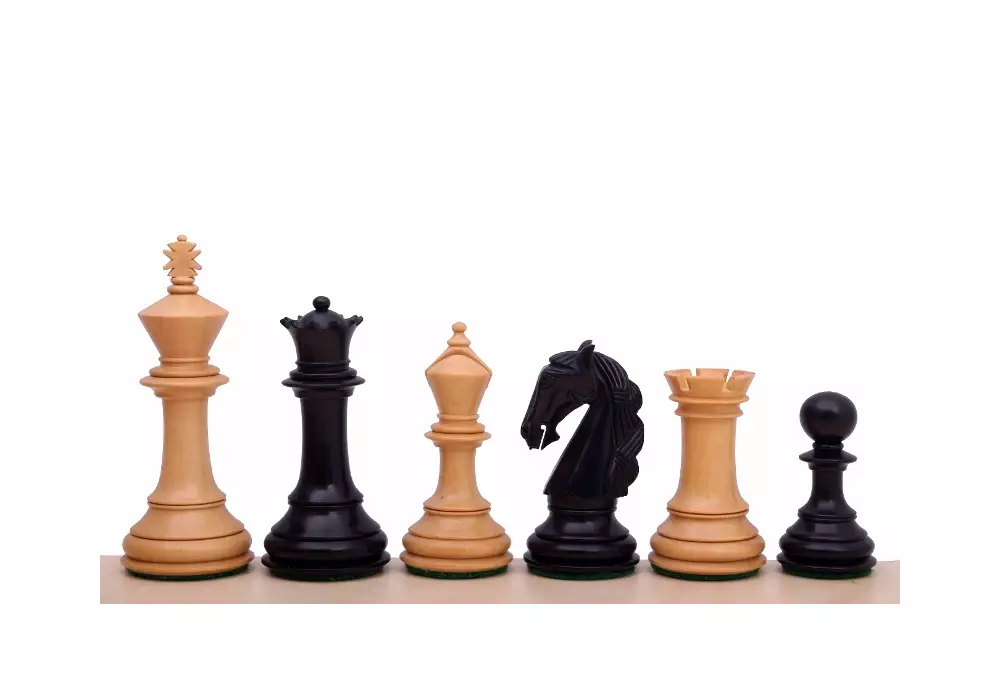 Figury szachowe Colombian 3,5 cala Rzeźbione Drewniane