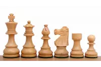 Figury szachowe French Lardy Akacja indyjska/Bukszpan 3,75 cala