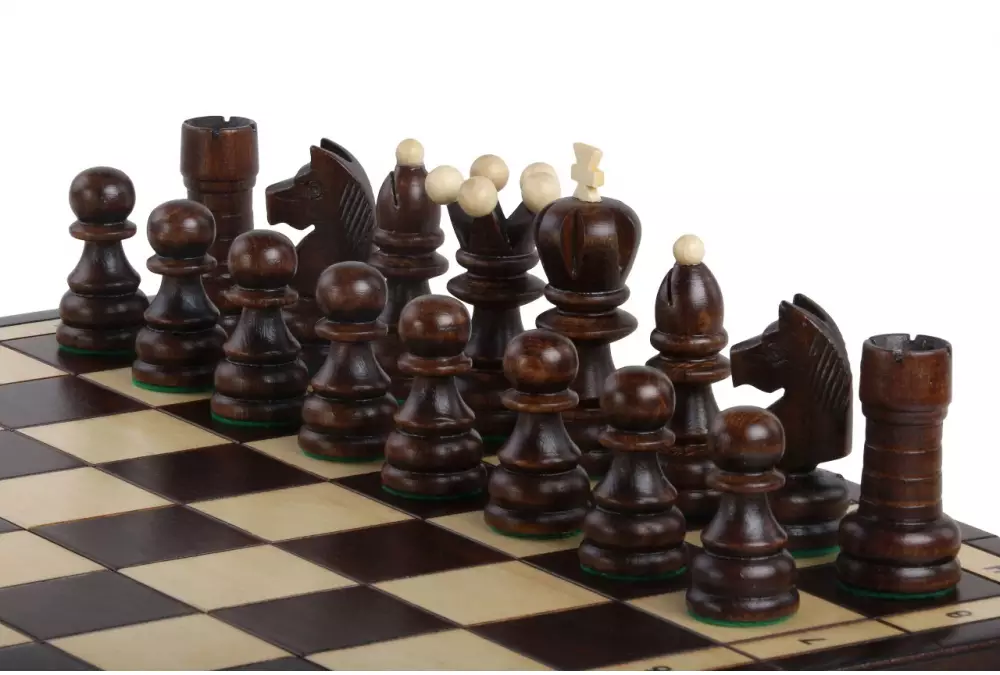SZACHY PEREŁKA DUŻA (42x42cm) szachownica wypalana i malowana ręcznie