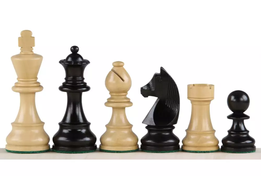 Figury szachowe German (Timeless) 3,5 cala z dodatkowymi hetmanami