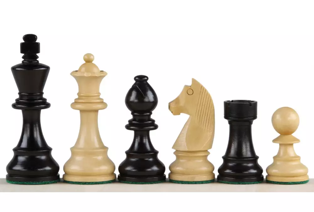 Figury szachowe Timeless (German) 3 cale Rzeźbione Drewniane