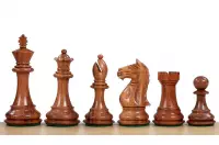 Figury szachowe Supreme Akacja indyjska/Bukszpan 3,75 cala