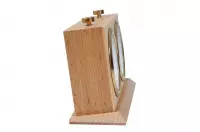 Zegar drewniany BHB z podstawką - duży jasny