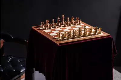 Zestaw szachowy turniejowy Nr 6 - deska 58mm + figury German Knight 3,75