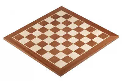 Deska szachowa nr 5+ (bez opisu) mahoń/jawor (intarsja)