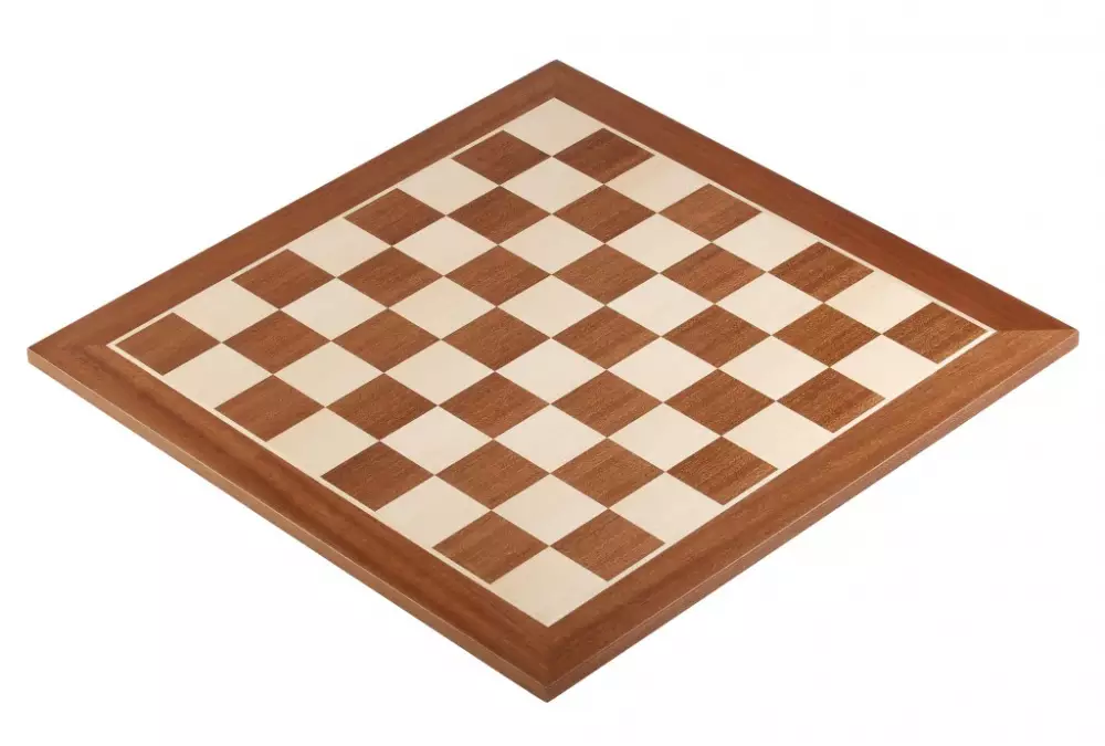 Zestaw szachowy - Szachownica drewniana hebanizowana (pole 45mm) + figury American Classic 3"