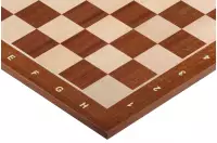 Deska szachowa nr 6 (z opisem) mahoń/jawor (intarsja)