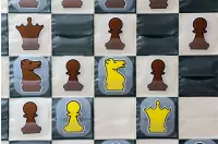 SZACHY DEMONSTRACYJNE ZWIJANE XXL - WTYKANE (szachownica + figury + torba)