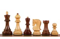 Figury szachowe Zagreb Akacja indyjska/Bukszpan 4 cale Rzeźbione Drewniane