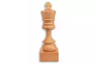 Puchar szachowy drewniany - Biały król 37 cm