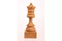 Puchar szachowy drewniany - Biały Hetman