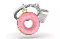 Elegancki metalowy brelok Meta[l]morphose - Donut