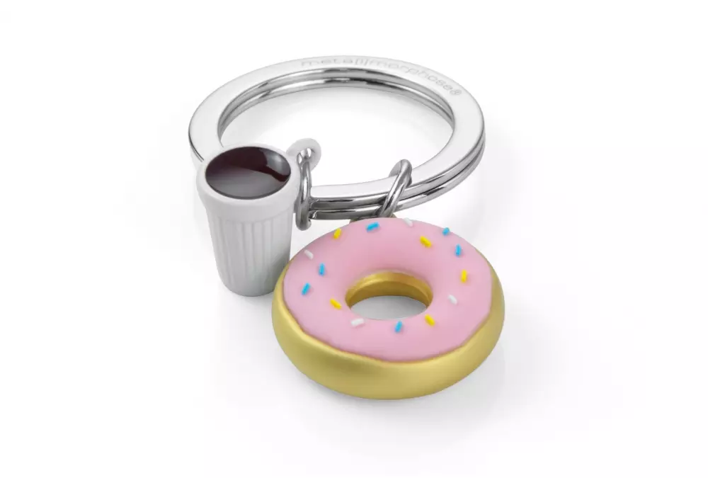 Elegancki metalowy brelok Meta[l]morphose - Donut