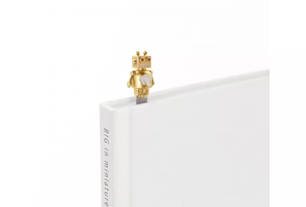 Elegancka metalowa zakładka do książki - Robot (Meta[l]morphose)