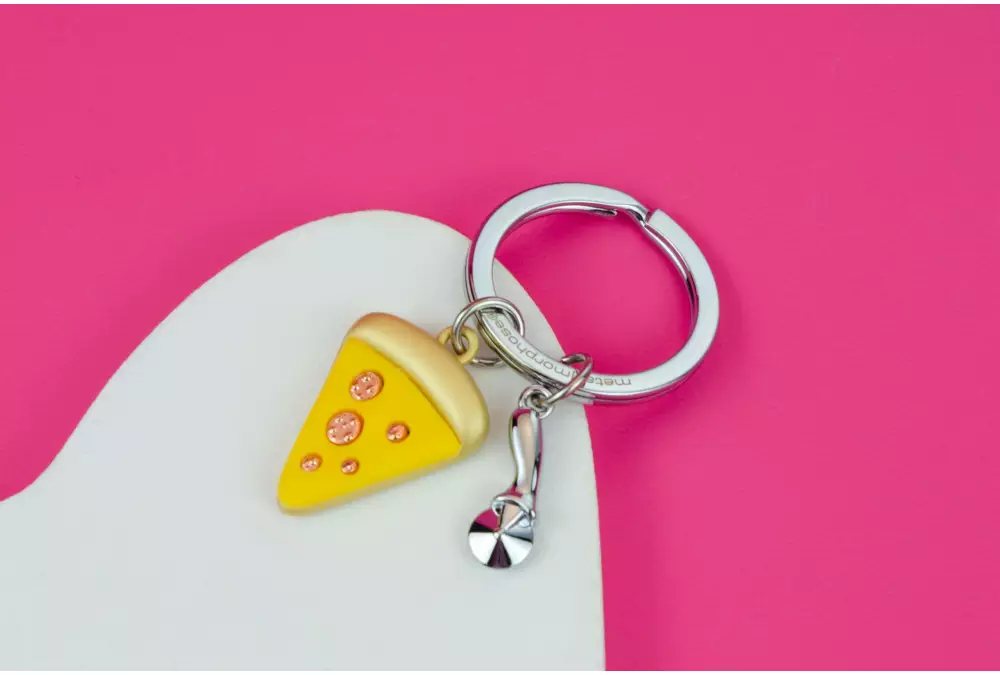 Elegancki metalowy brelok Meta[l]morphose - Pizza