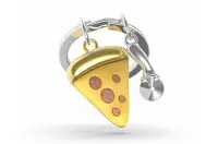 Elegancki metalowy brelok Meta[l]morphose - Pizza