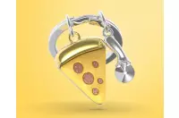 Elegancki metalowy brelok Meta[l]morphose - Pizza