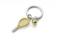 Elegancki metalowy breloczek Meta[l]morphose - Tenis