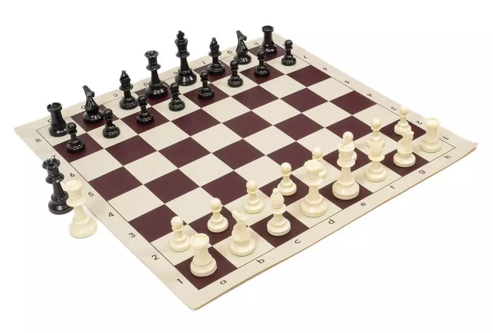 Szkolny zestaw szachowy XXL 2 (10 x szachownice rolowane z figurami szachowymi)