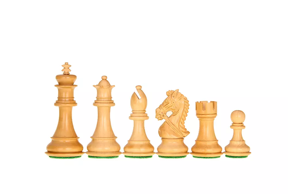 Figury szachowe King's Bridal Akacja/Bukszpan  4 cale