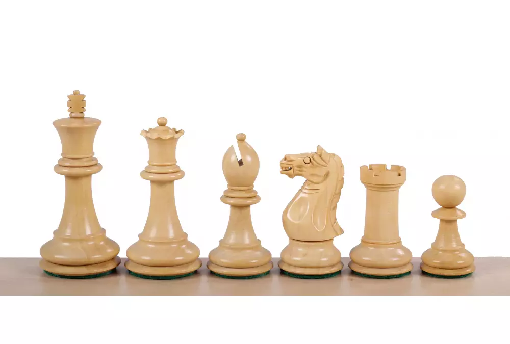 Figury szachowe Oxford Akacja/Bukszpan 4 cale