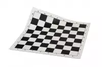 Szachownica winylowa rolowana nr 6, biało - czarna