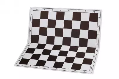 Szachownica plastikowa składana nr 6, biało - brązowa