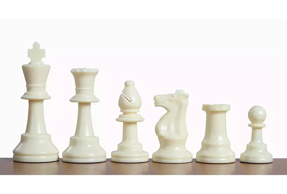 Szkolny zestaw szachowy XXL - ciężki (10 x szachownice tekturowe składane z figurami szachowymi dociążanymi)