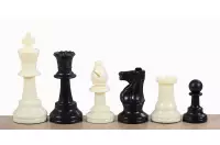 Szkolny zestaw szachowy 1 (figury plastikowe + szachownica tekturowa składana dwustronna)