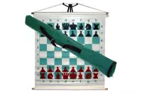 Szkolny zestaw szachowy PLUS 2 - ciężki (10 x szachownica plastikowa składana z obciążanymi figurami plastikowymi + 1x szachownica demonstracyjna)