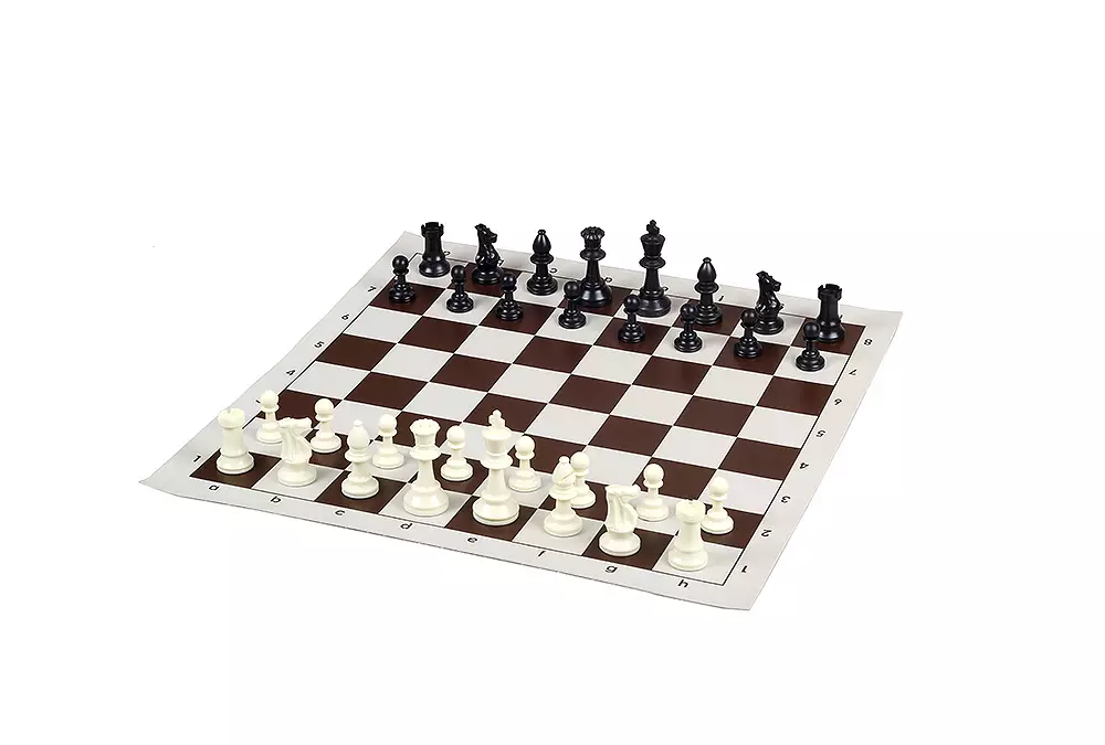 Zestaw szachowy JUNIOR XXL (10 x szachownice zwijane z figurami szachowymi)