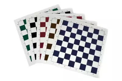 Szachownica winylowa rolowana nr 6, biało - zielona