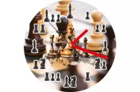 Szachowy zegar ścienny