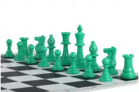Zielone bierki szachowe nr 6