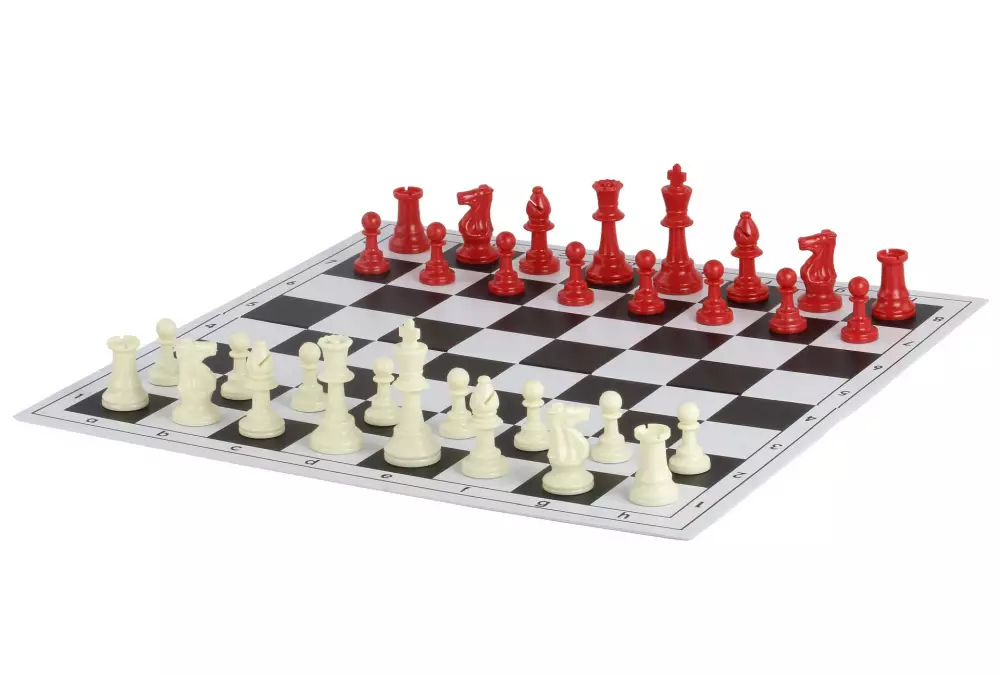 Czerwone bierki szachowe nr 6