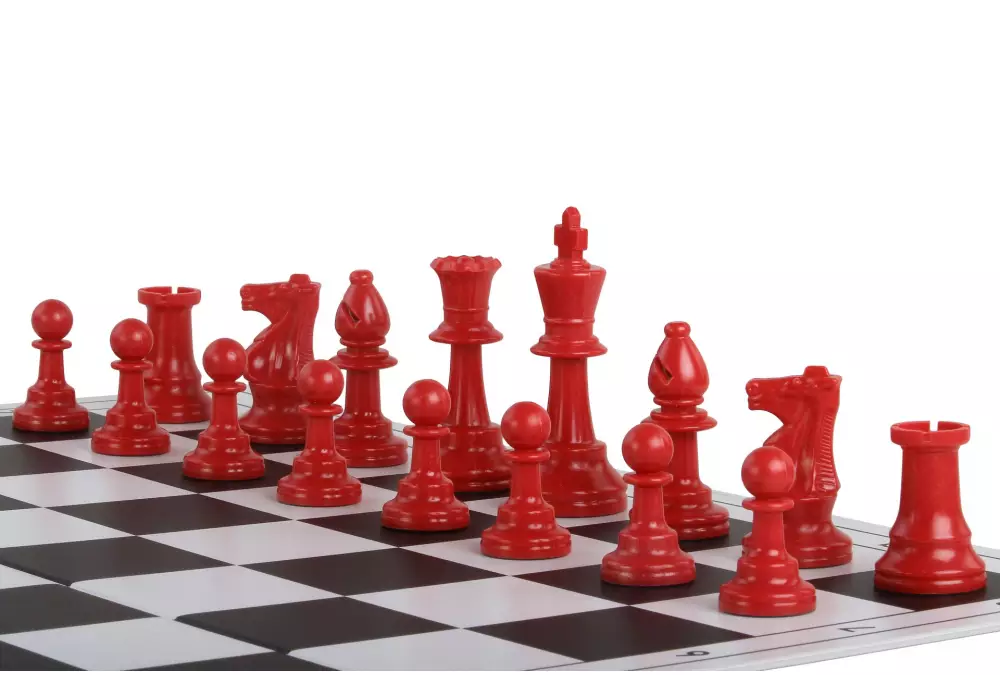 Czerwone bierki szachowe nr 6