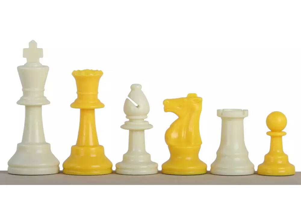 Żółte bierki szachowe nr 6