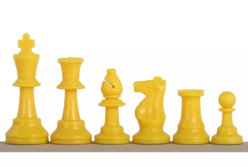 Żółte bierki szachowe nr 6