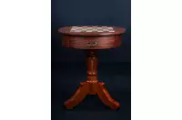 Stolik szachowy de Lux, okrągły, bez figur (wysokość 77 cm)