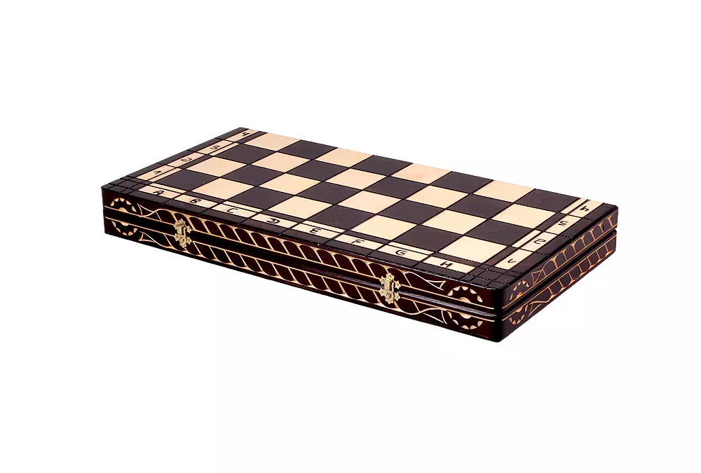 DUŻE DREWNIANE SZACHY 