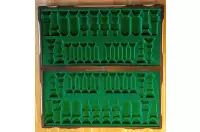 DUŻA SZACHOWNICA ROYAL LUX (65x65cm) kasetka z wkładką na duże figury