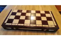 DUŻA SZACHOWNICA ROYAL LUX (65x65cm) kasetka z wkładką na duże figury