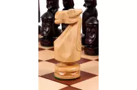 DUŻE SZACHY ZAMKOWE (56x56cm) intarsja