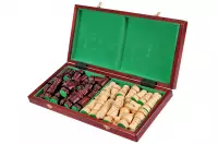 DUŻE SZACHY ZAMKOWE Rzeźbione Drewniane (49x48 cm)