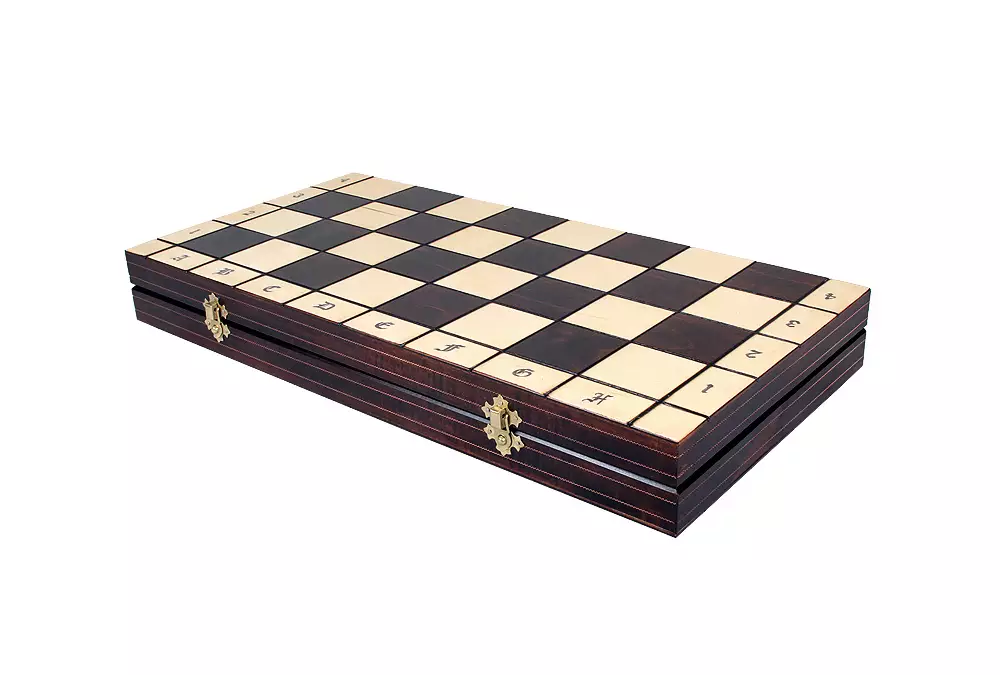 SZACHY KRÓLEWSKIE DUŻE (49x49cm) INKRUSTOWANE