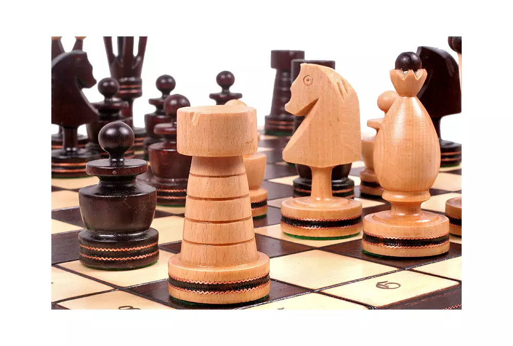 SZACHY KRÓLEWSKIE DUŻE (49x49cm) INKRUSTOWANE