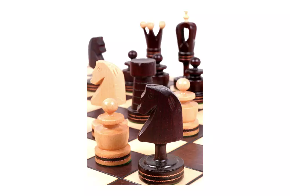 SZACHY KRÓLEWSKIE DUŻE (49x49cm) INKRUSTOWANE