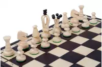 SZACHY DREWNIANE KRÓLEWSKIE ŚREDNIE (34x34 cm)