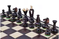 SZACHY DREWNIANE KRÓLEWSKIE ŚREDNIE (34x34 cm)