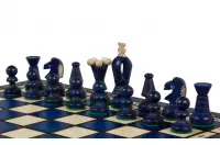 SZACHY KRÓLEWSKIE ŚREDNIE (35x35cm) kolor niebieski